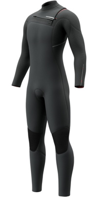 2026 Mystic Mens Majestic 3/2mm Chest Zip Wetsuit 35000.260025 - Dark Grey